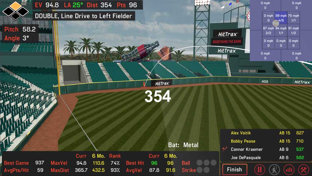 baseball simulator stadium tv image
